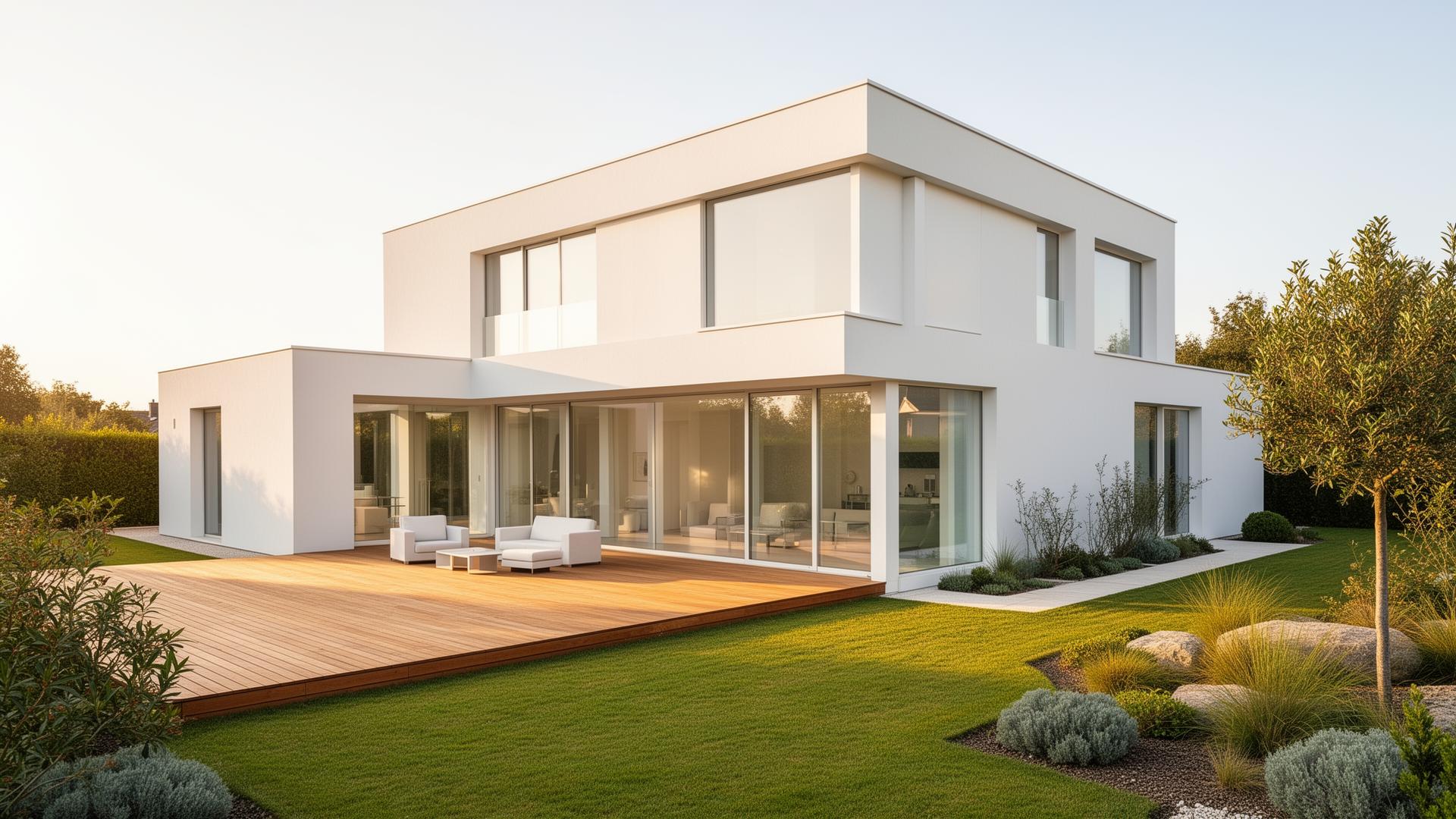 Kaasaegne puidust eramaja looduses